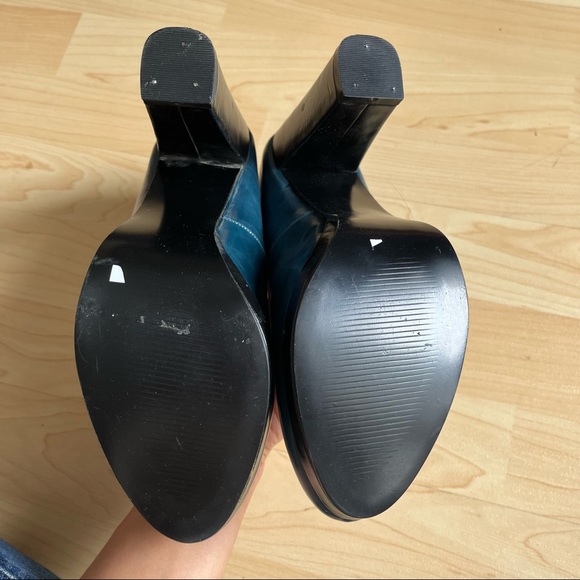 Limited Collection Chunky High Heels Round Toes Tassel Ties Contrast Colours 10A - Picture 4 of 11